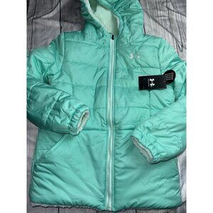 Under Armour Girls Large (14/16) Reversible Prime Puffer Jacket Insulated NEW